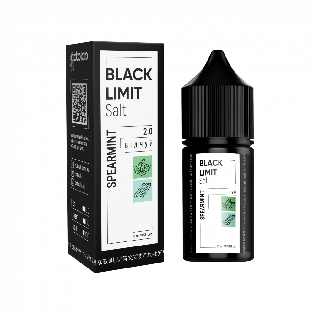 Black Limit Spearmint 30ml (м'ятна жувальна гумка)