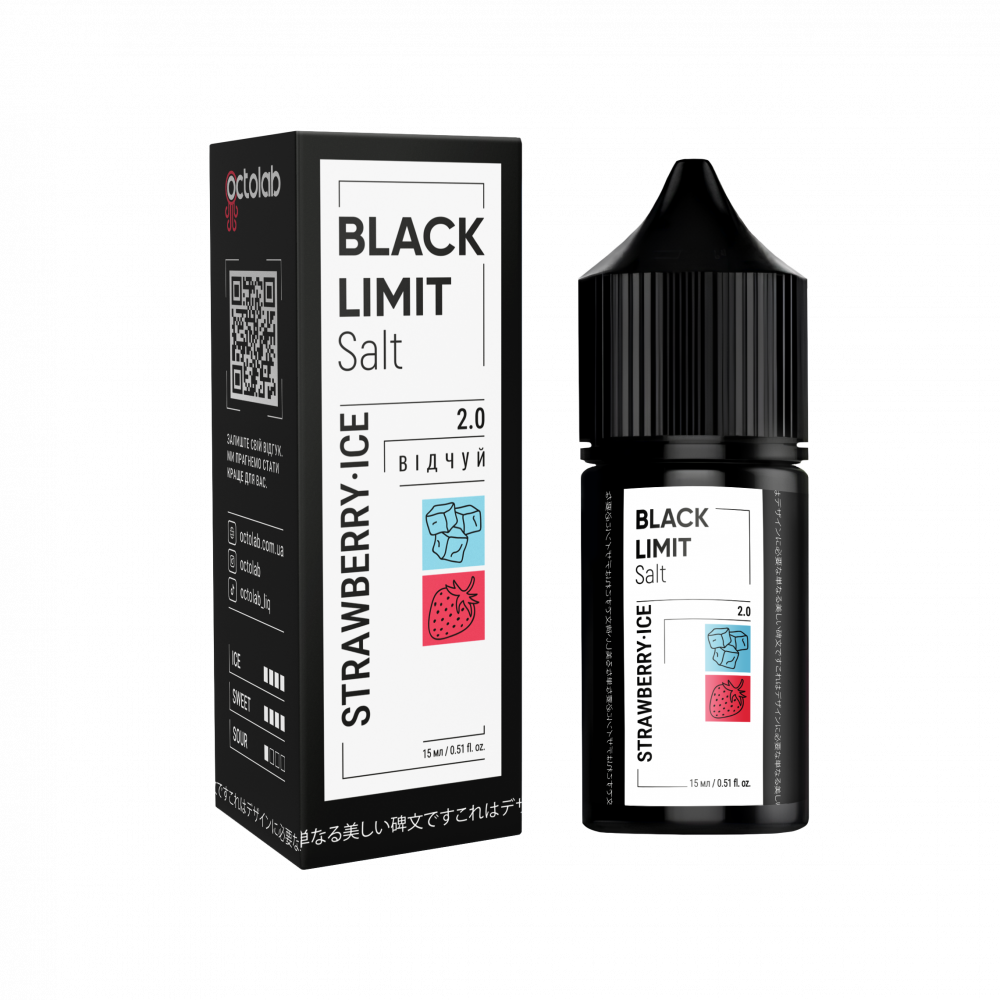Black Limit Strawberry Ice 30ml (полуниця-лід)