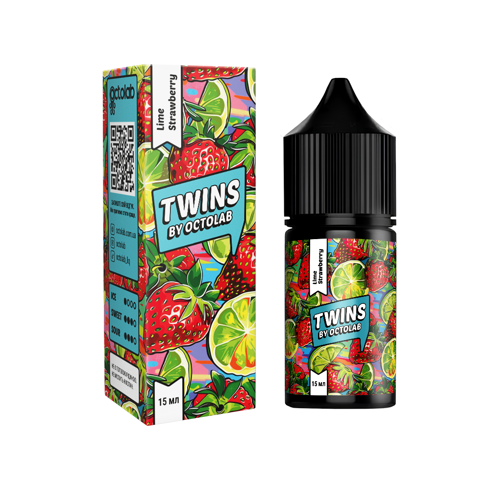 Twins Lime Strawberry 30ml (лайм-полуниця)