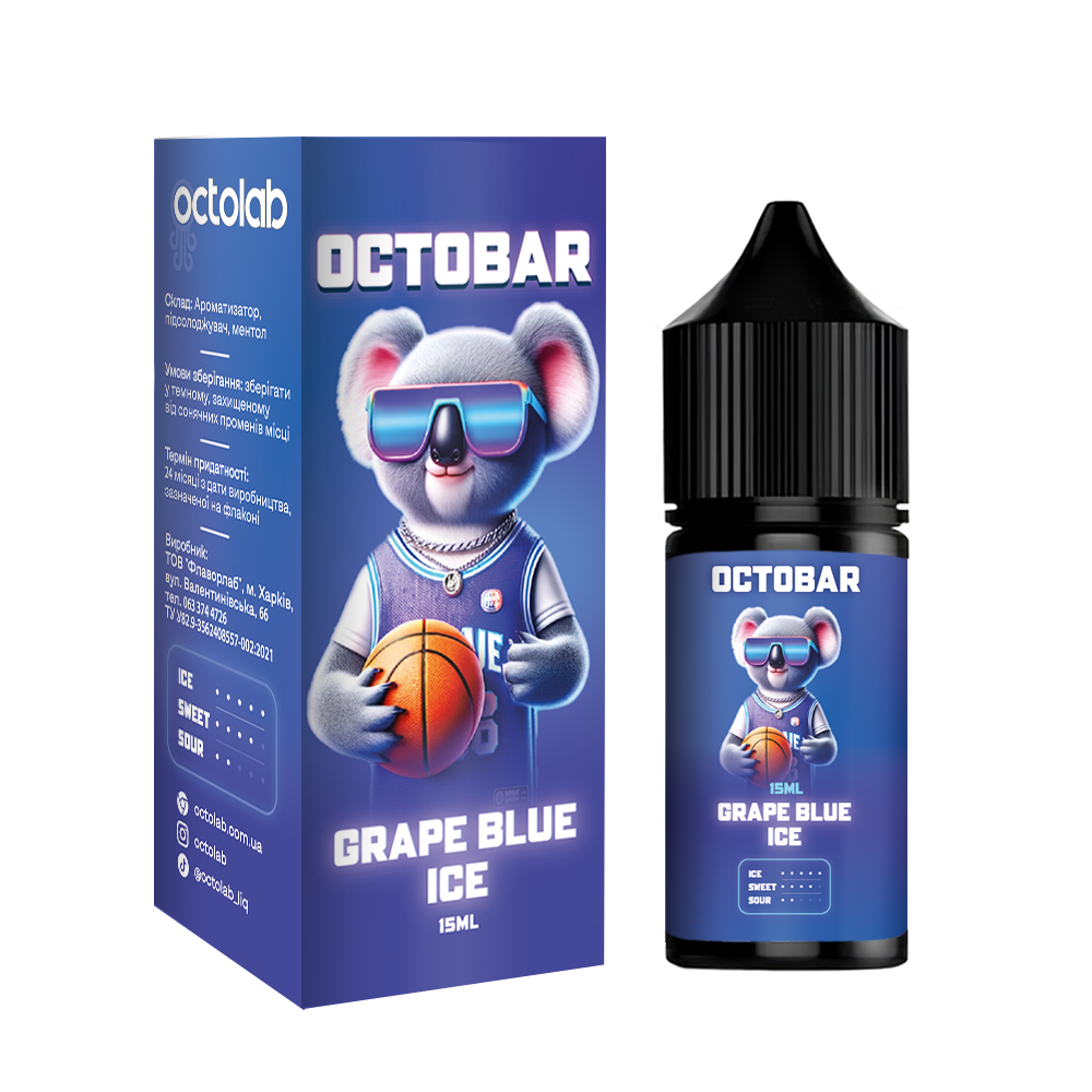 Octobar NFT Grape Blue Ice (виноград-чорниця з льодом)