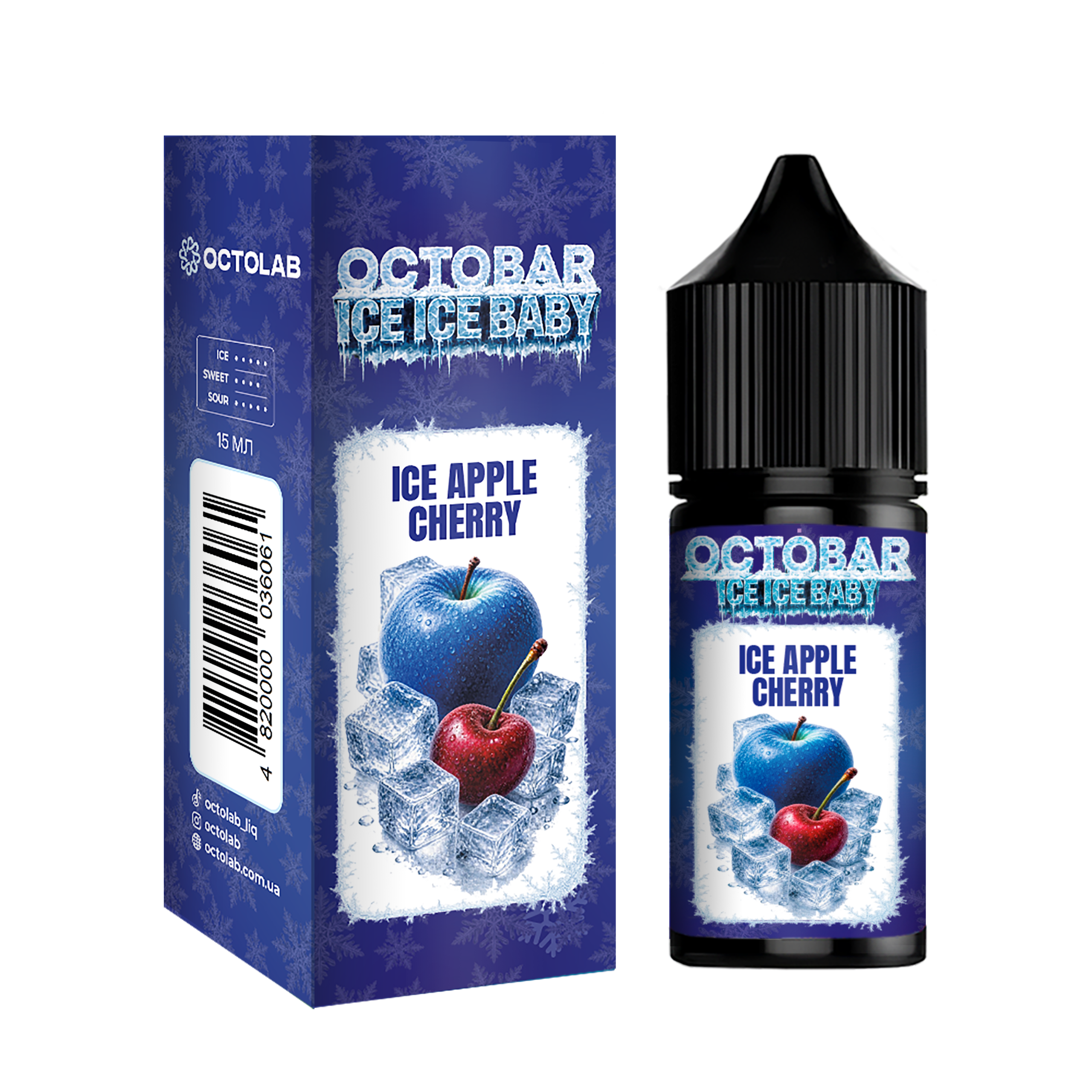 Octobar Ice Ice Baby – Apple Cherry Ice (яблуко-вишня-лід)